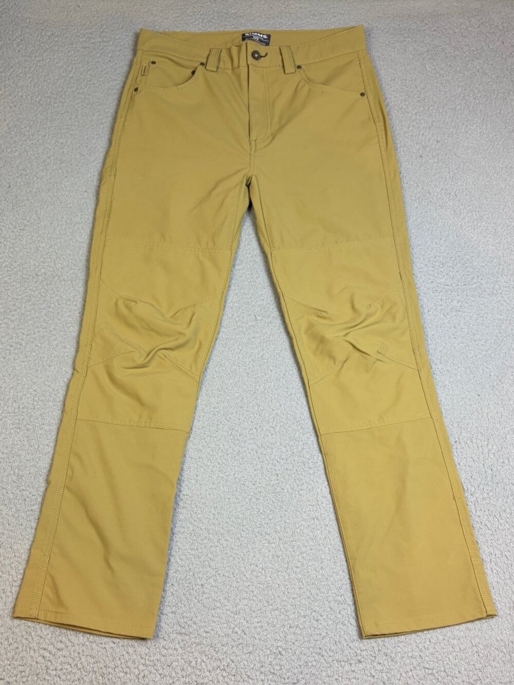 Simms Pants Mens Size 32x30 Brown Fishing Nylon Blend Stretch Performance